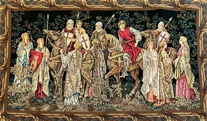 lot 258 image: Original Crusaders German Armin & Marion Tapestry