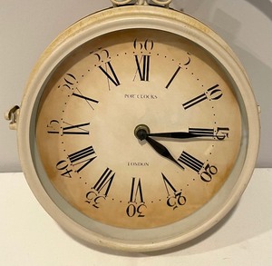 lot 277 image: Delightful Double Sided Wall Mount Clock by Portclocks