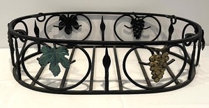 lot 286 image: Turkish Wrought Iron Hanging Pot Rack