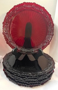 lot 309 image: Cape Cod Ruby Dishware by Avon