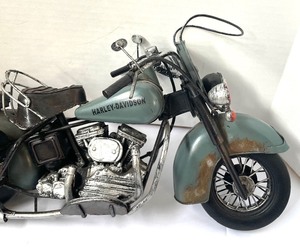 lot 316 image: Marvelous Metal Harley Davidson Decorative Police Motorcycle