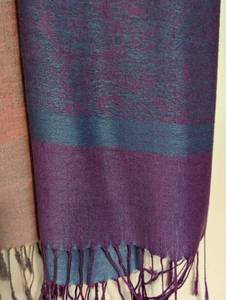 lot 163 image: Four Colorful Pashmina Scarves