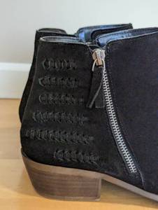lot 166 image: Kensie Black Suede Ankle Booties