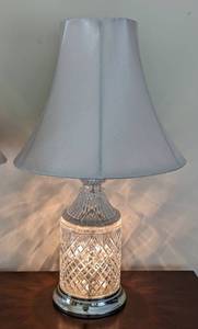 lot 181 image: Pair of Crystal Table Lamps