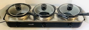 lot 328 image: Triple Crockpot Slow Cooker