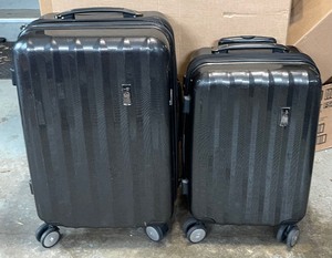 lot 366 image: 2 Hard Sided Rolling Suitcases  Travel Bags by Olympia
