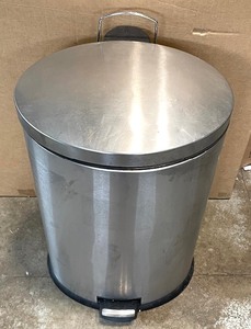 lot 374 image: Stainless Steel Trash Receptacle