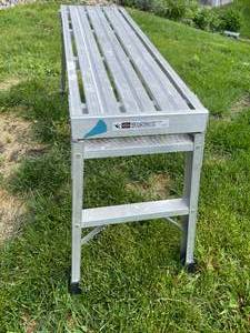 lot 377 image: Werner Folding Work Stool Model AP-20