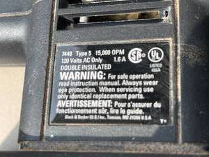lot 382 image: Black and Decker Electric Sander Model 7448