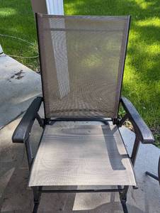 lot 215 image: Outdoor Patio Rocker and Side Table