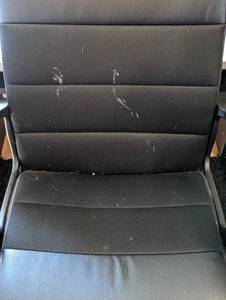 lot 218 image: Painted Wood Desk and Office Chair