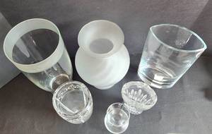 lot 406 image: Collection of GlassCrystal Vases, Including Waterford & More