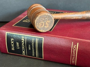 lot 69 image: Blacks Law Dictionary Sixth Edition and Gavel