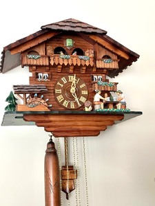lot 20 image: German Dold Exquisite Black Forest Cuckoo Clock