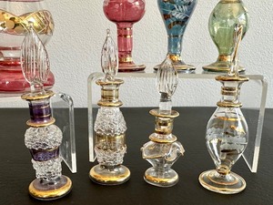lot 75B image: Collection of Egyptian Decorative Perfume Bottles