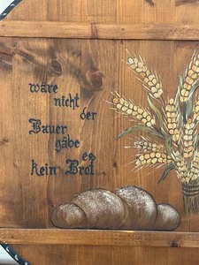lot 467 image: Hand Painted German Cake  Wedding Board