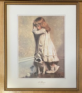lot 494 image: Suspense and In Disgrace Framed Prints by C. Burton Barber