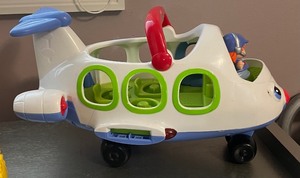 lot 507 image: Vintage Fisher Price Little People Construction Set and Airplane