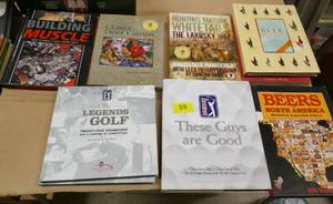 lot 39 image: Hunting Golf and Beer books