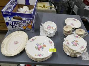 lot 42 image: Set of antique dishes in great condition