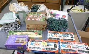 lot 68 image: Large group of christmas lights new and used