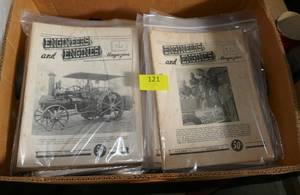 lot 121 image: Box of approx 100 steam engine and engineers magazines from the 50s to 80s