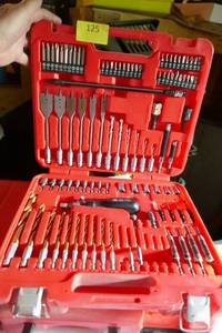 lot 125 image: Handyman set of drills, chisels, bits, sockets