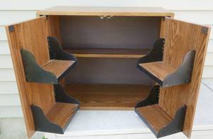 lot 200 image: Media cabinet  24w 11-34 deep 20 tall