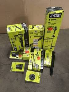lot 13 image: Lot of Assorted Lawn Care Items Various Models and Conditions  Customer Returns See Pictures