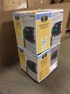 lot 41 image: 2 Lots of 125 ft. Steel Decorative Garden Hose Wall Mounted Reel by LIBERTY GARDEN Customer Returns See Pictures