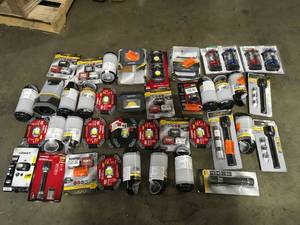 lot 42 image: Lot of Mixed Flashlights and Hardware Various Models and Conditions Customer Returns See Pictures