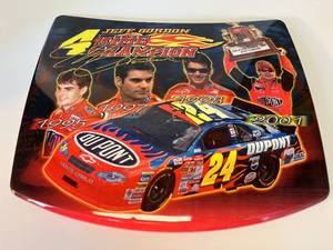 lot 15 image: Jeff Gordon replica hood - tin
