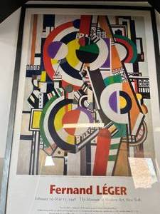 lot 33 image: Fernand Leger The Disks framed art print