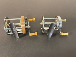 lot 93 image: 2 completely restored fishing reels SouthBend #450E  Bronson Fleetwing #2475