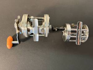 lot 95 image: 2 completely restored fishing reels TrueBlue #1956  KenCor #110M, made in Japan