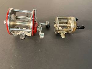 lot 96 image: 2 completely restored fishing reels Penn Peer #209  Shapleighs Pilot #SD32