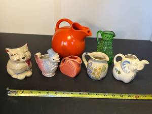 lot 144 image: picture that (get it)  lot of 7 ceramic pitchers