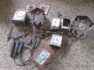 (DL) Misc Vintage Clocks and Clock...
