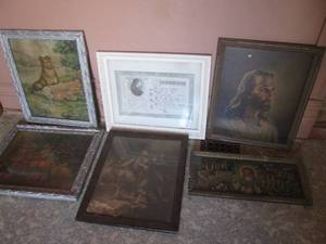 (UR3) Assorted VintageAntique Fram...