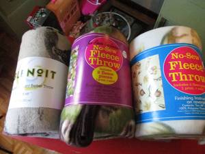 lot 201 image: 3 Throw Blankets...