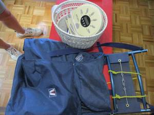 lot 220 image: Misc Backpack and Digital Clock...