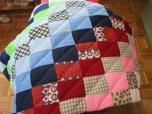 lot 239 image: Hand Stitched Quilt...