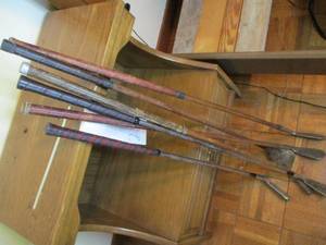 lot 305 image: Vintage Golf Clubs...