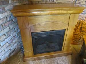 lot 33 image: Fireplace Cabinet Heater with Remot...