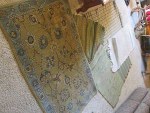 lot 50 image: Misc Throw Rugs Assorted Sizes...