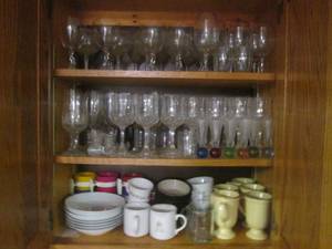 lot 83 image: Contents of Cabinet - Glass Sets As...