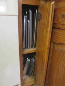lot 91 image: Cabinet of Multiple Cookie Sheets, ...