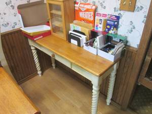 lot 99 image: Wood Hall Table with Drawer 48 x 1...