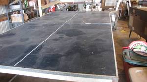 lot 826 image: Ping Pong Table with net, folds ...