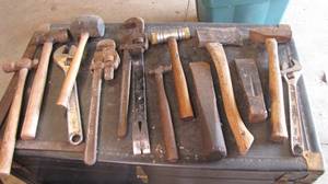 lot 28 image: Axes, Hammers, Wrenches and More